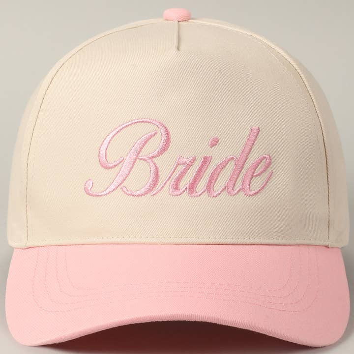 Fashion City - Wholesale Trucker Hat - Unisex - Bride Text Embroidery Two-Tone Trucker Hat24