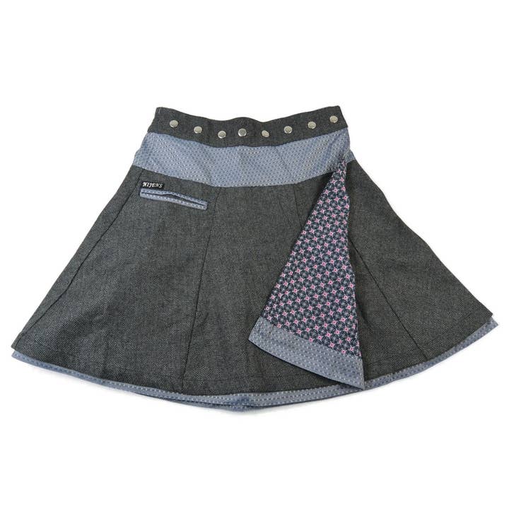 Saia reversível SOUFFLE Tweed Longa 343 por atacado de Nijens