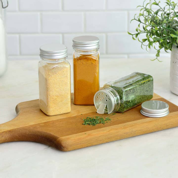 Youngever - Wholesale Jar - Youngever 12 Pack 5 Ounce Plastic Spice Jars, Shaker Tops3