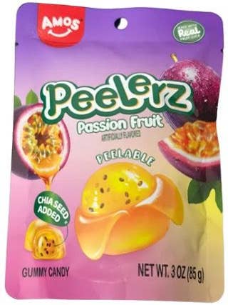 Peelerz Gummy Passion Fruit 24 Count for wholesale by Mr. YuYu's Chililicious Candy