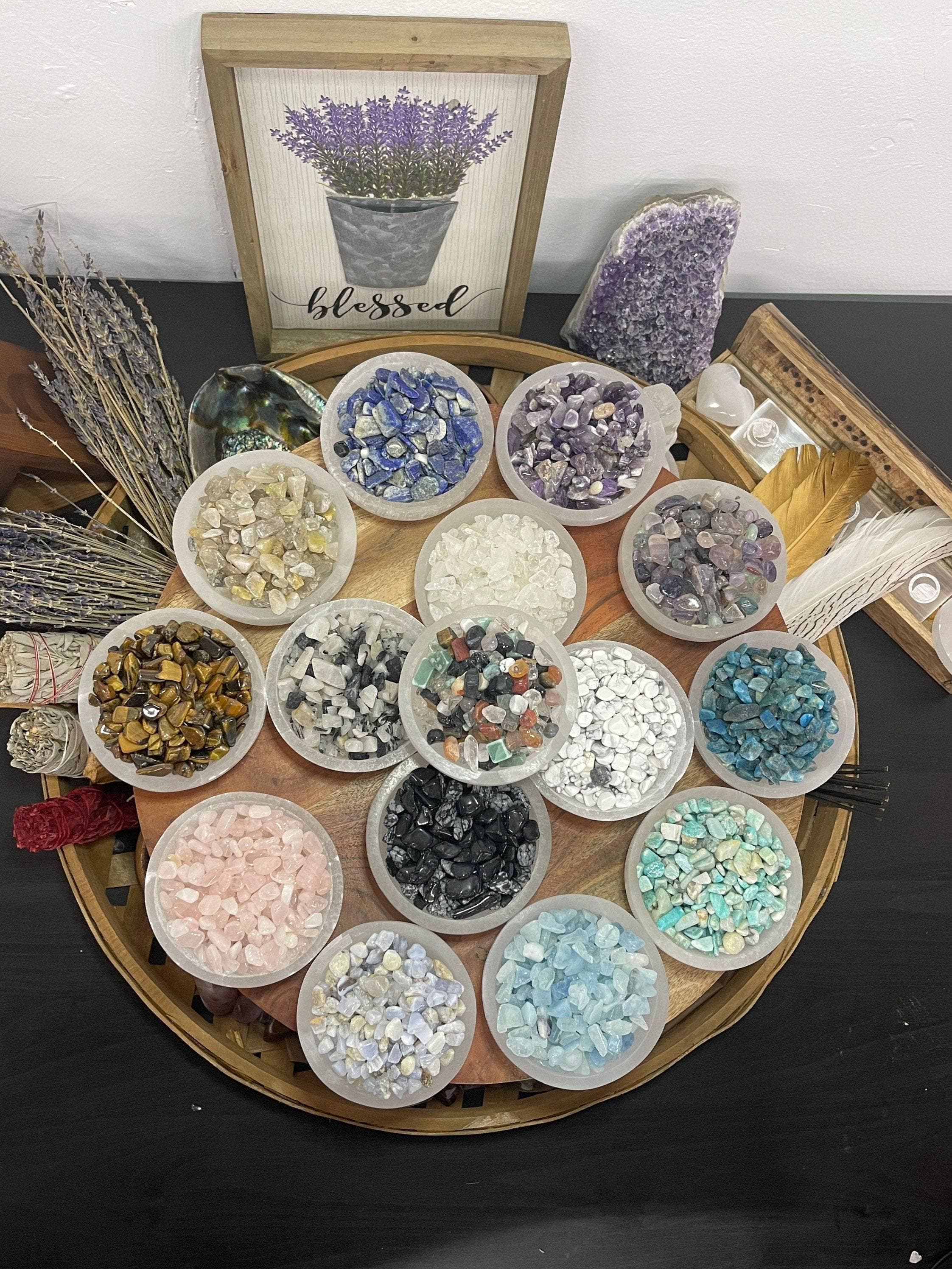 CaNatureLover - Wholesale Spiritual Stone/Crystal - Natural Blue Lace Agate Tumble Loose Stone Chips2