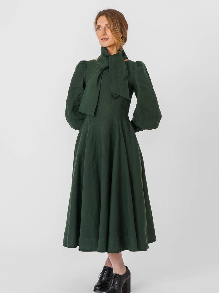 Red Poppy Hawthorn Dress, Long Sleeve for wholesale on Faire46