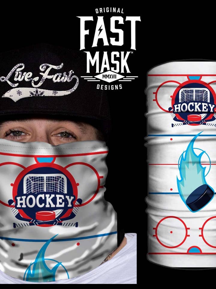 Hockey Neck Gaiter - *Now with Sewn Edges* for wholesale by Live Fast Gear