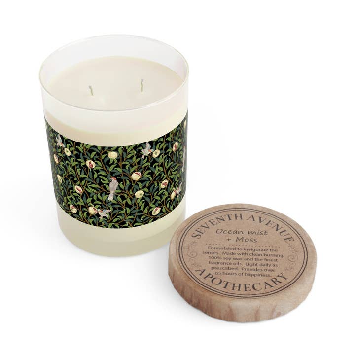 Luksus duftlys inspireret af William Morris - Bird and Pomegranate Collection (Onyx) for engroshandel hos Willy Morris Home Emporium