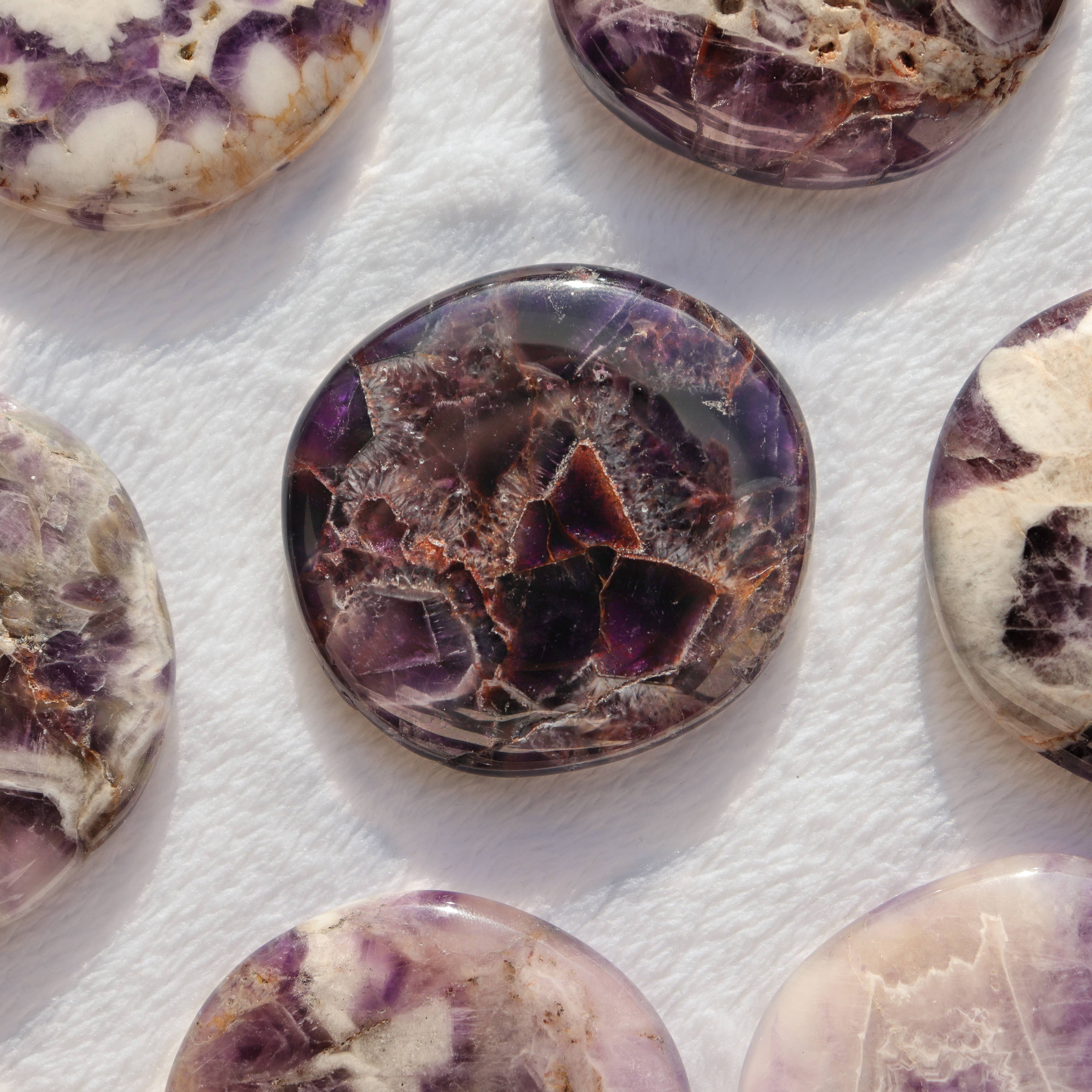 Natures Artifacts Inc - Venta al por mayor Piedras/cristales espirituales - Piedras de palma de cristal amatista8