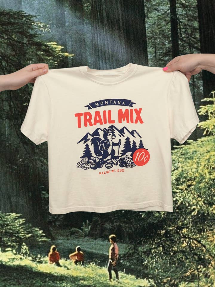 Camiseta Corta Montana Trail Mix para venta al por mayor de Intrigue Ink