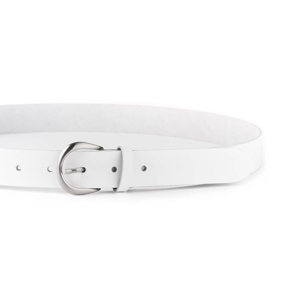 VALTICO - Wholesale Belt - Women's - Smooth leather belt with round buckle.6