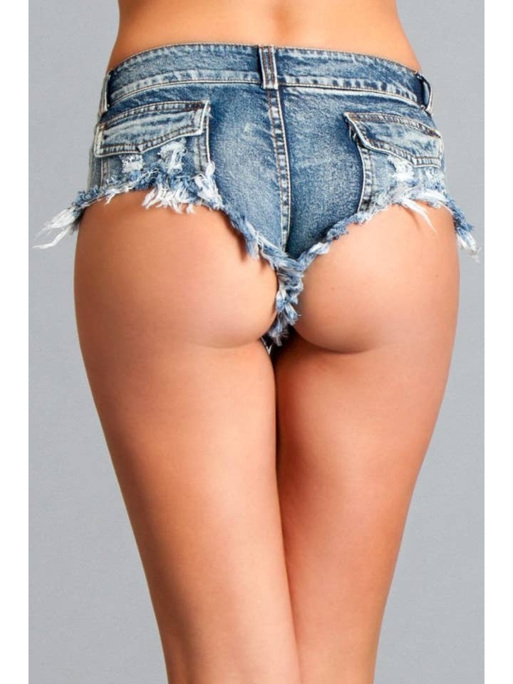 BL BWJ1 Back Up Booty Denim Shorts for wholesale on Faire