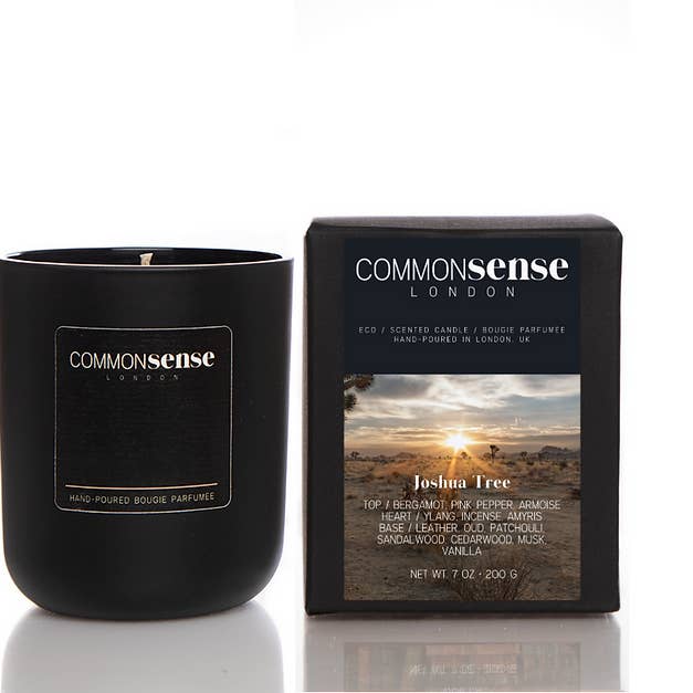 Joshua Tree, Monochrome soy glass candle for wholesale by Common Sense London