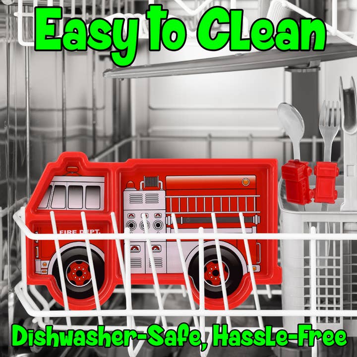 Funwares - Vendita all'ingrosso Servizio da tavola - Bambini e neonati - Set da tavola per bambini "Me Time Fire Engine" – Regalo per bambini4