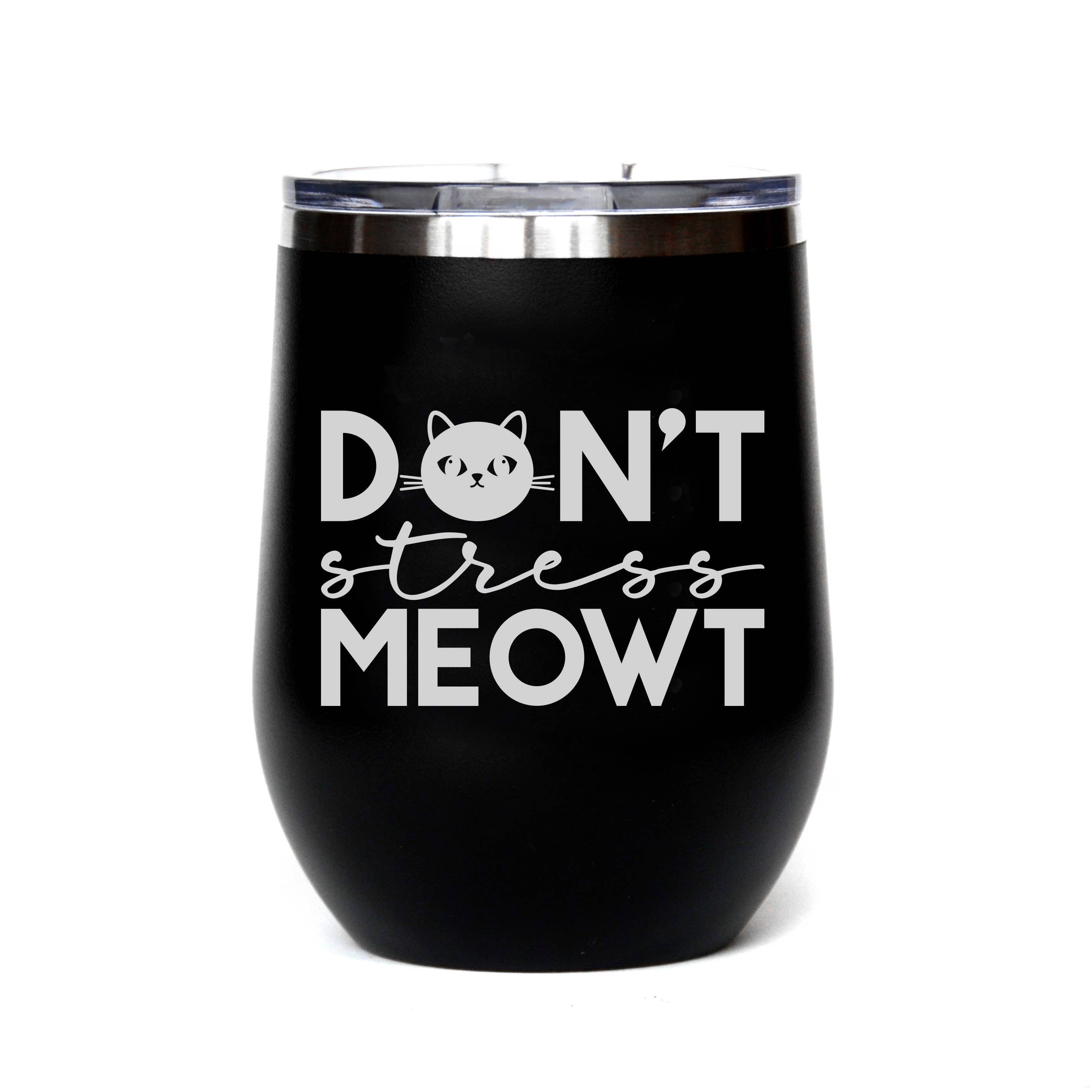 Home Accents By Driftless - Wholesale Insulated Mug/Tumbler - Don't Stress Meowt Cat Lover Gifts - Insulated Mug