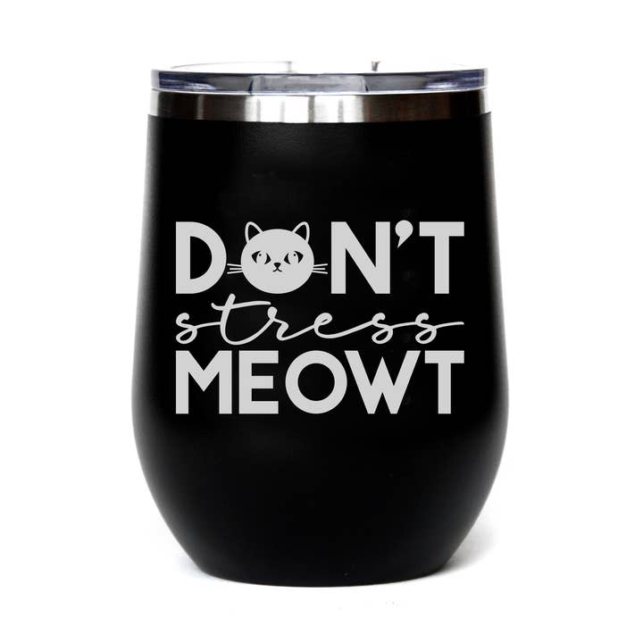 Home Accents By Driftless - Wholesale Insulated Mug/Tumbler - Don't Stress Meowt Cat Lover Gifts - Insulated Mug0