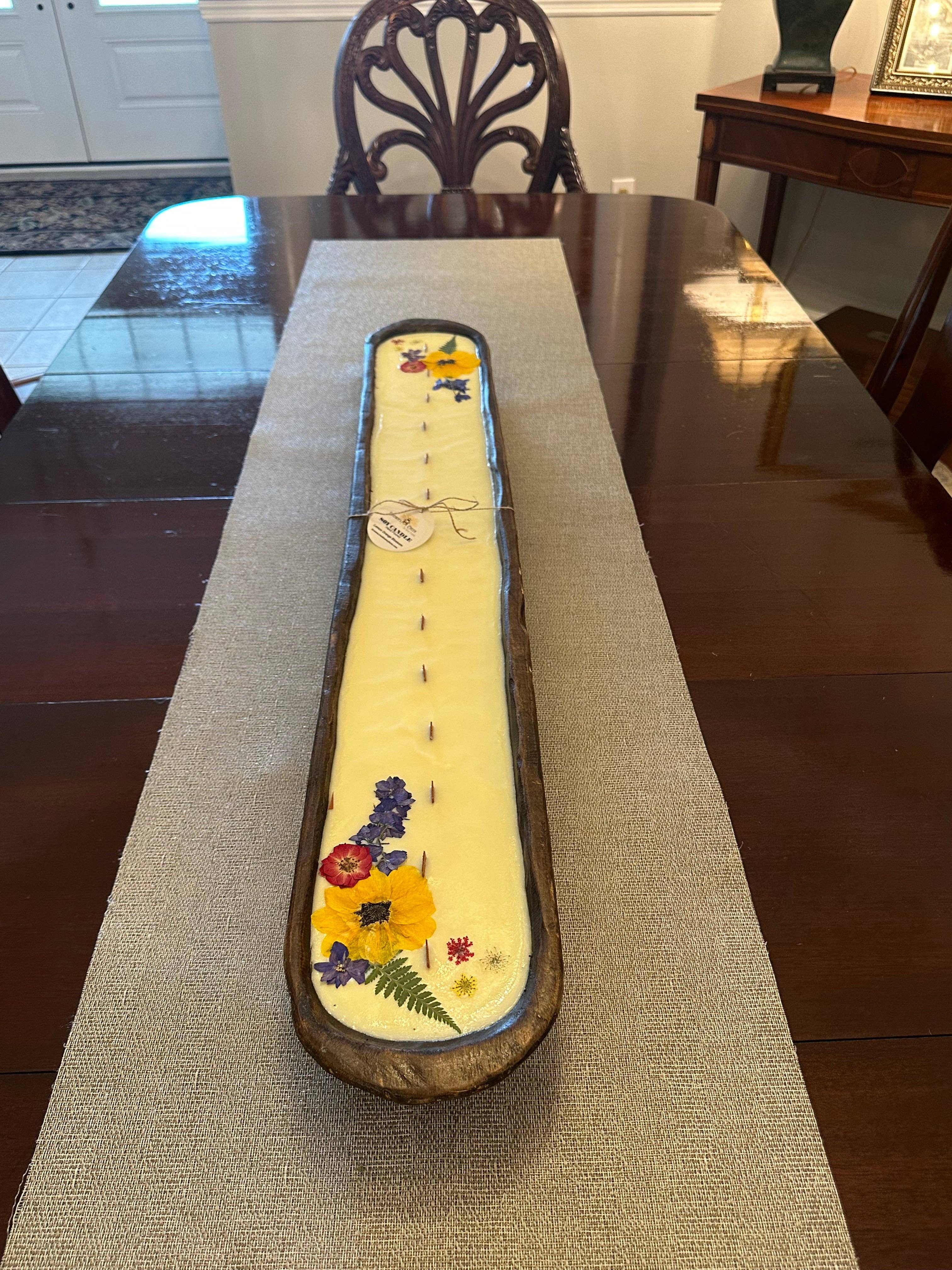 Brown's Creek Honey Farm - Wholesale Novelty Candle - Large Baguette Dough Bowl Candle1