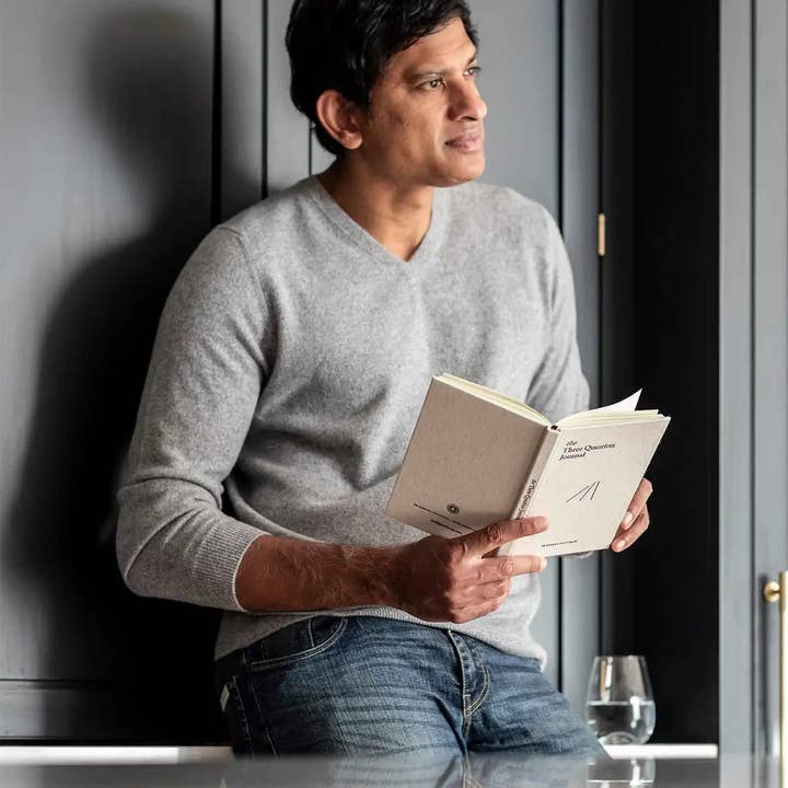 Intelligent Change - Wholesale Journal/Diary - The Three Question Journal Linen - Daily Guided Wellbeing5