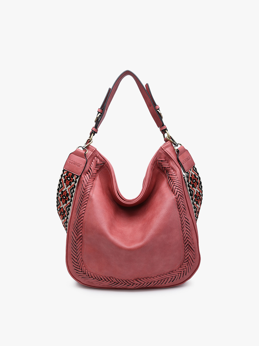 Jen & Co. - Wholesale Crossbodytas - Dames - M2049 Aris Whipstitch Hobo/Crossbody met Gitaarriem5