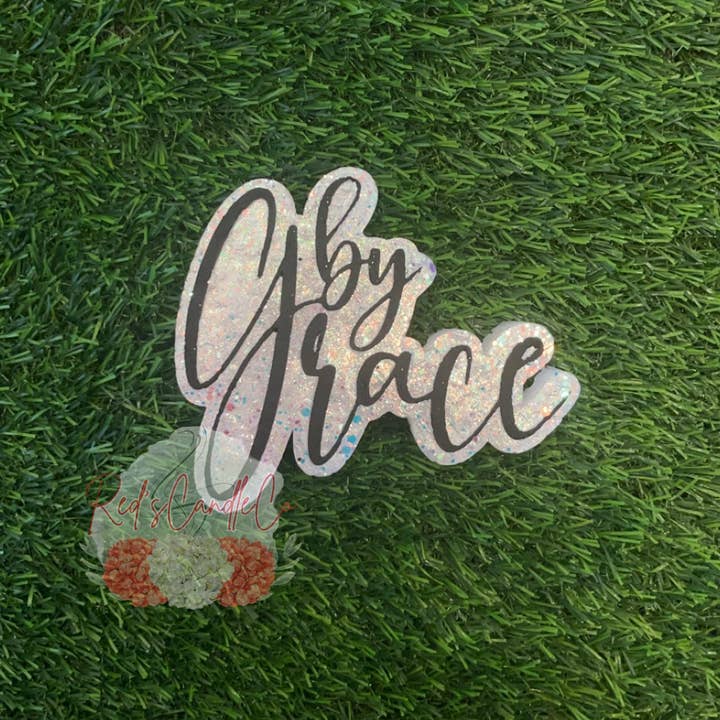 “By Grace” Freshie for wholesale by Redscandleco LLC