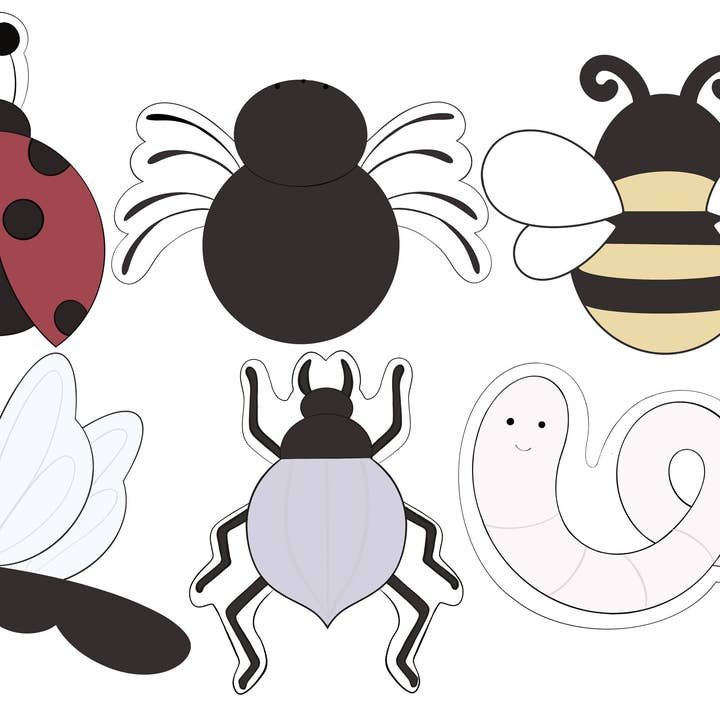 Bugs - Ladybug, Spider, Bee, Dragonfly, Beetle, or Worm for wholesale by Maison’s Custom Cutters