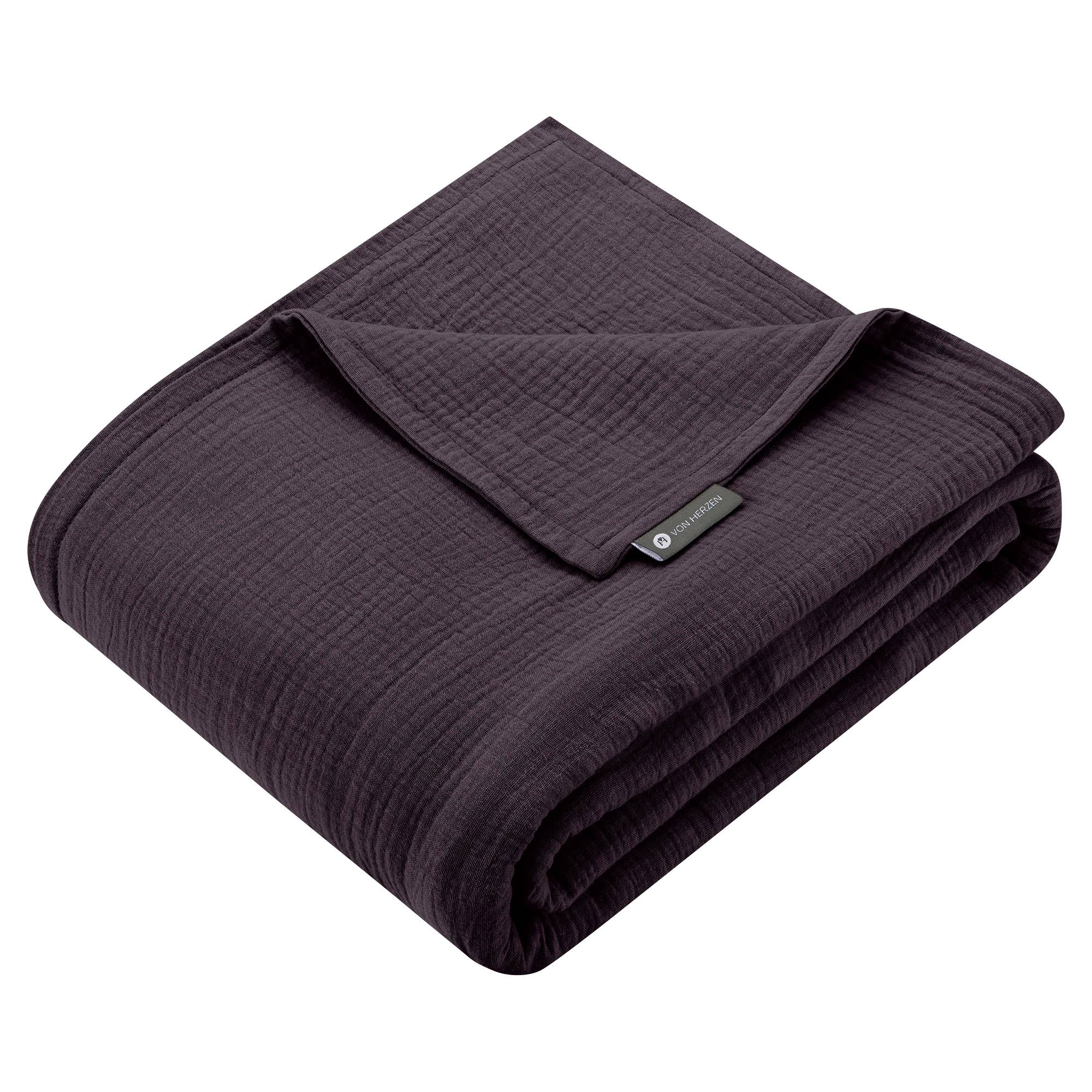 von Herzen – Engroshandel Tæppe – Muslin plaid i tern1