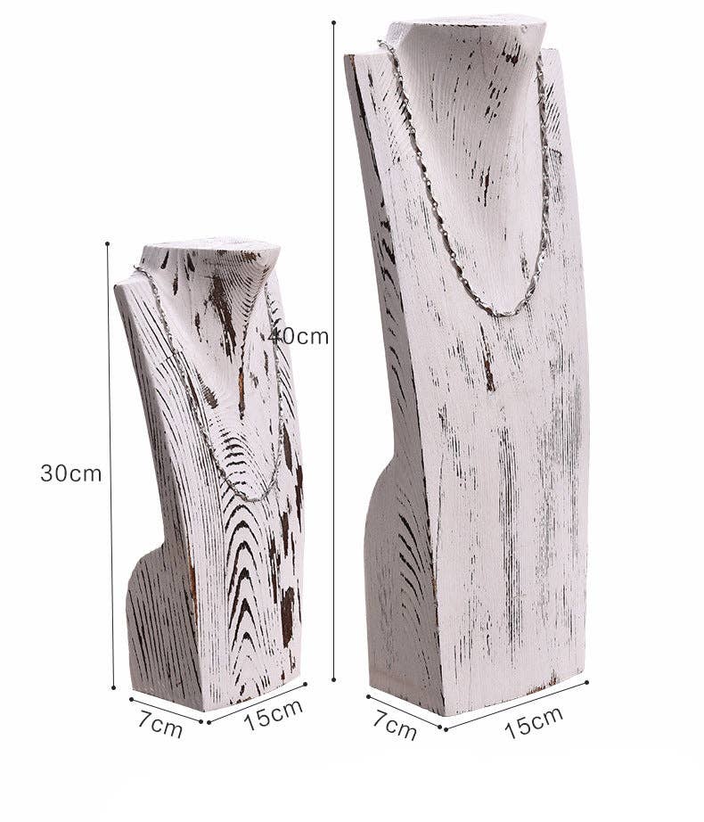 Ole - Wholesale Jewelry Stand & Display - Large Size Wooden Necklace Display Stand W16741