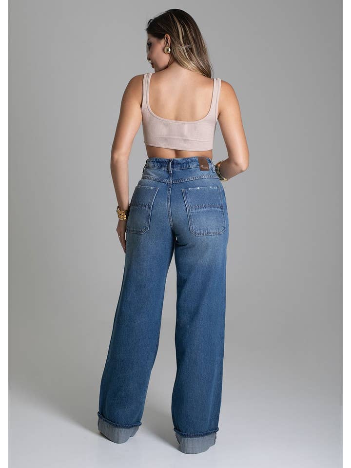 Sawary Jeans - Wholesale Jeans - Women's - Sawary Wide Leg Jeans2