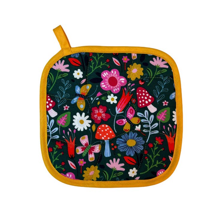 Floral Mushroom Pot Holder for wholesale by Collisionware