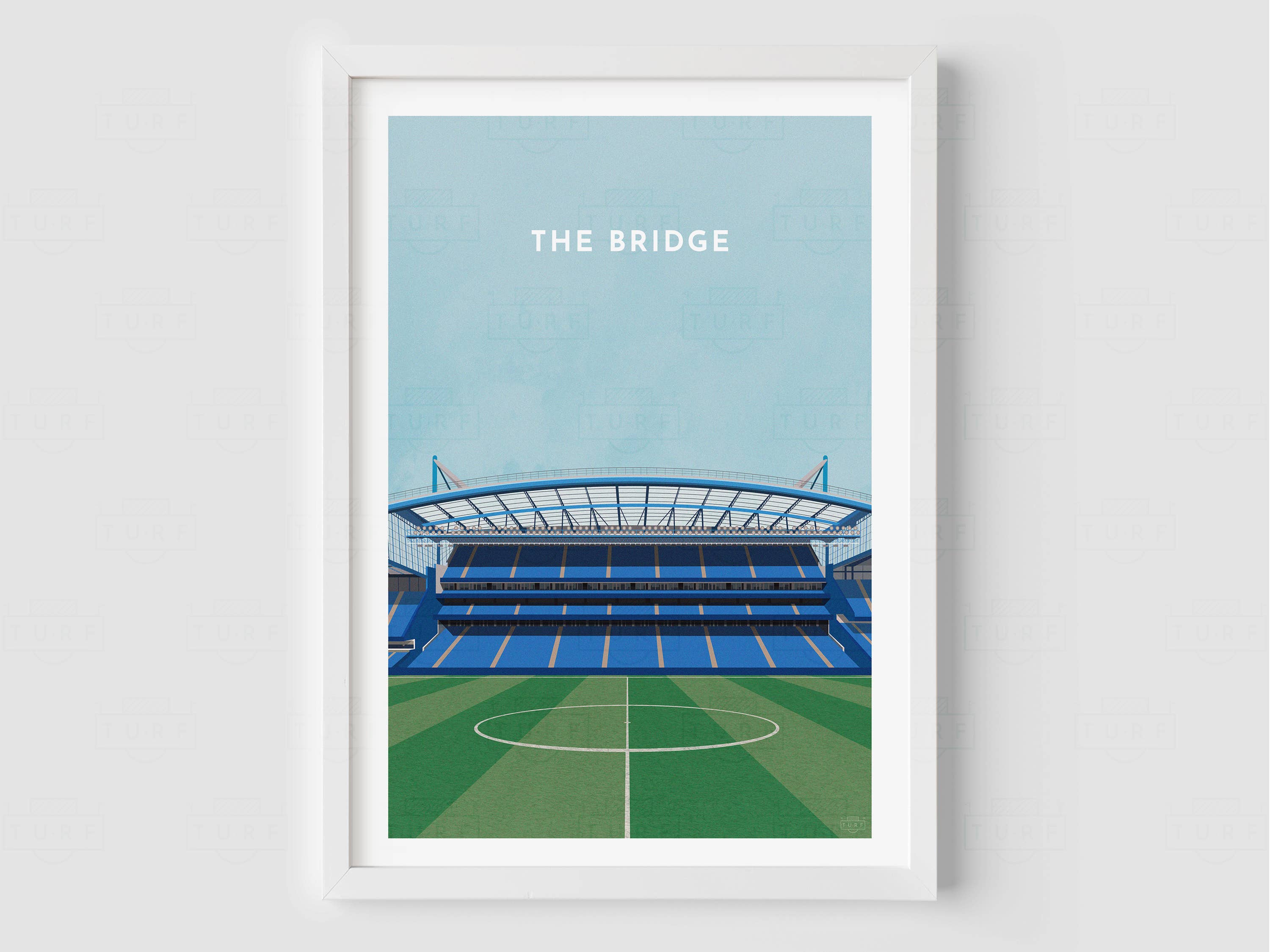 Turf Football Art – wholesale Art print – Any Football Stadium - Contemporary Illustrated Art Print1