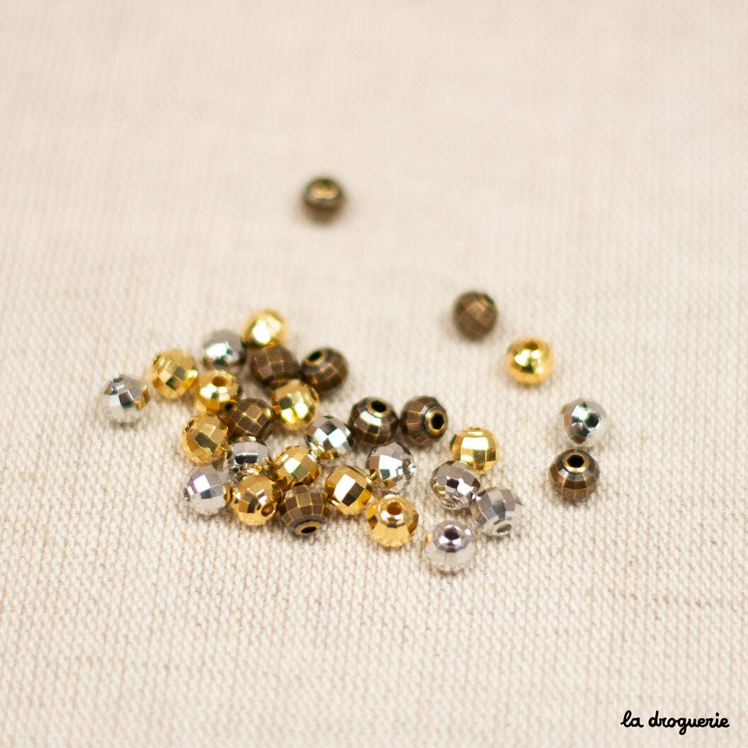 LA DROGUERIE - Wholesale Beads - Mirror Ball Bead 6 mm facets1