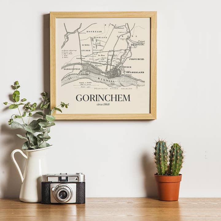 Gorinchem dans un style vintage pour la vente par Vintage Stadskaart