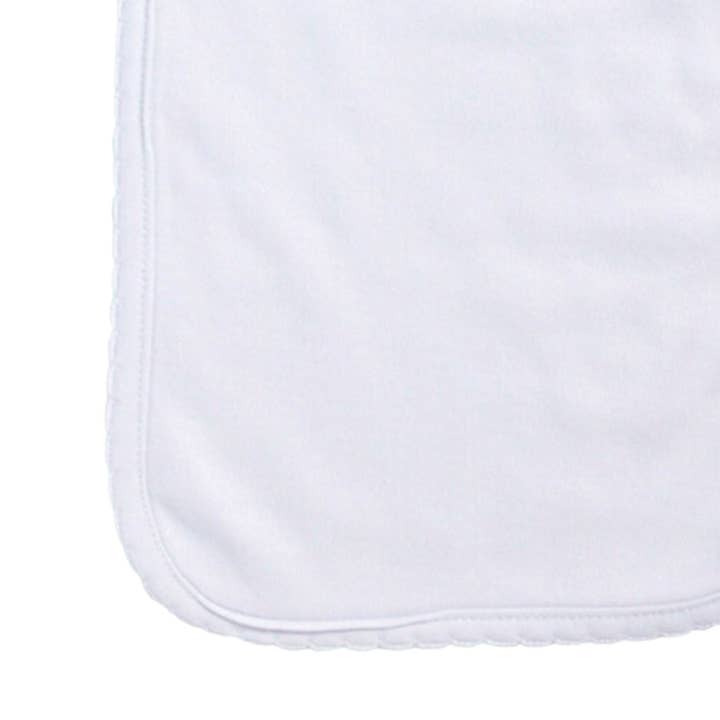 Laughing Giraffe - Wholesale Burp Cloth - Baby - Infant Baby Fancy 2-ply Picot Trim Burp Cloth Embroidery4