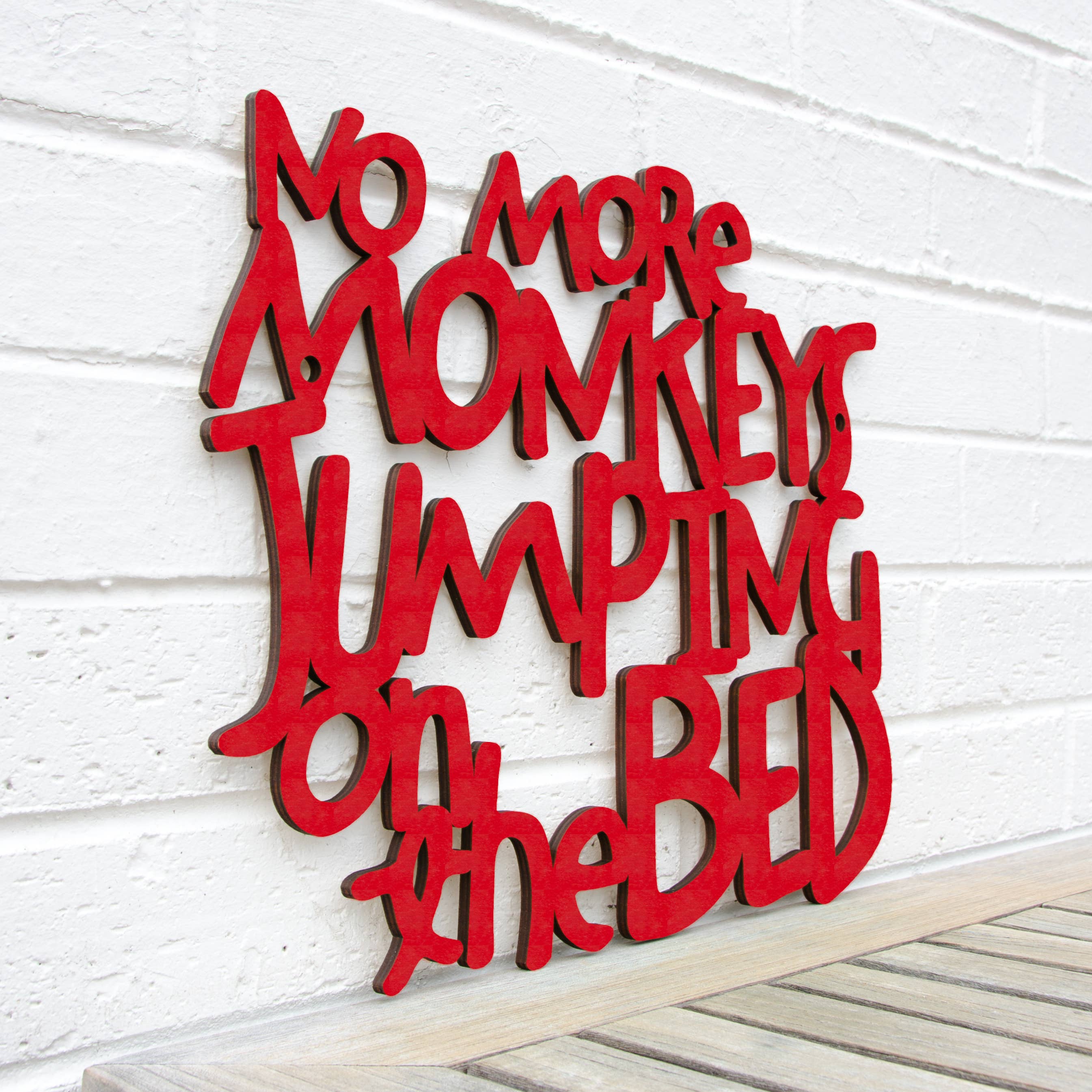 Spunky Fluff - Wholesale Wall Decor - Kids & Baby - No More Monkeys Jumping On The Bed, Kids Playroom Wall Art13