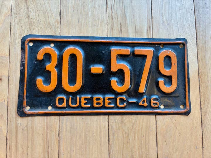 1946 Quebec License Plate for wholesale by RusticPlates