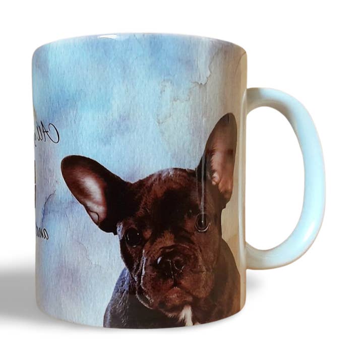Black French Bulldog Dog Mug for wholesale by Rockways Designs