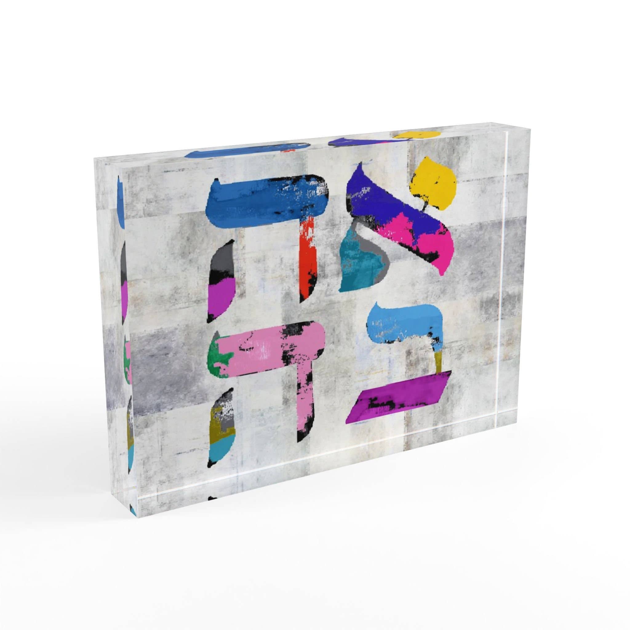 Resinate By KS / by KRISTIN SMITH – Großhandel Briefbeschwerer – AHAVA LIEBE Kristallblock Briefbeschwerer Dekor