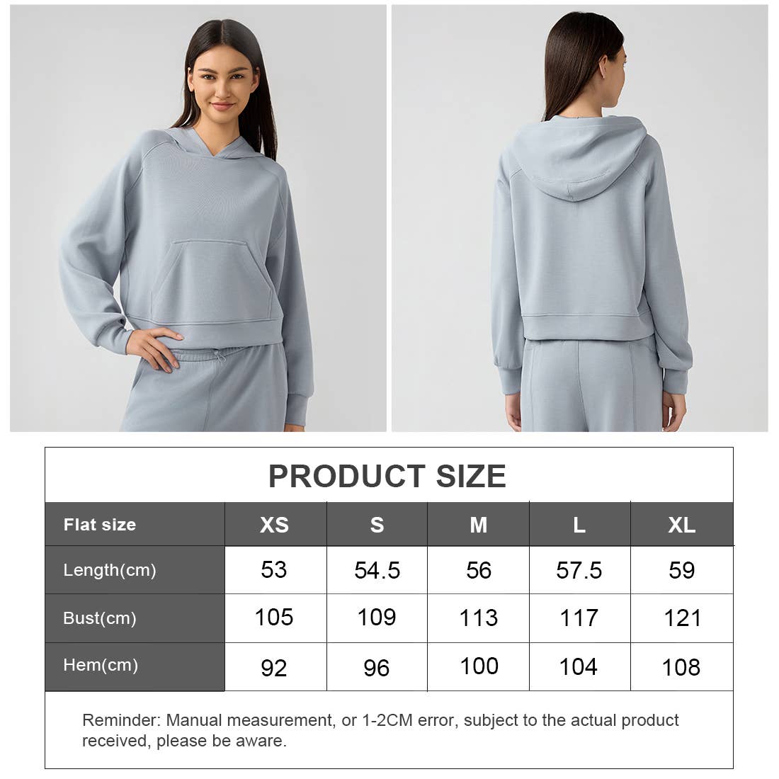 Sodalemon – wholesale Hoodie – Women's – Women Fitness Outdoor Loose With Pocket Casual Sport Hoodie10