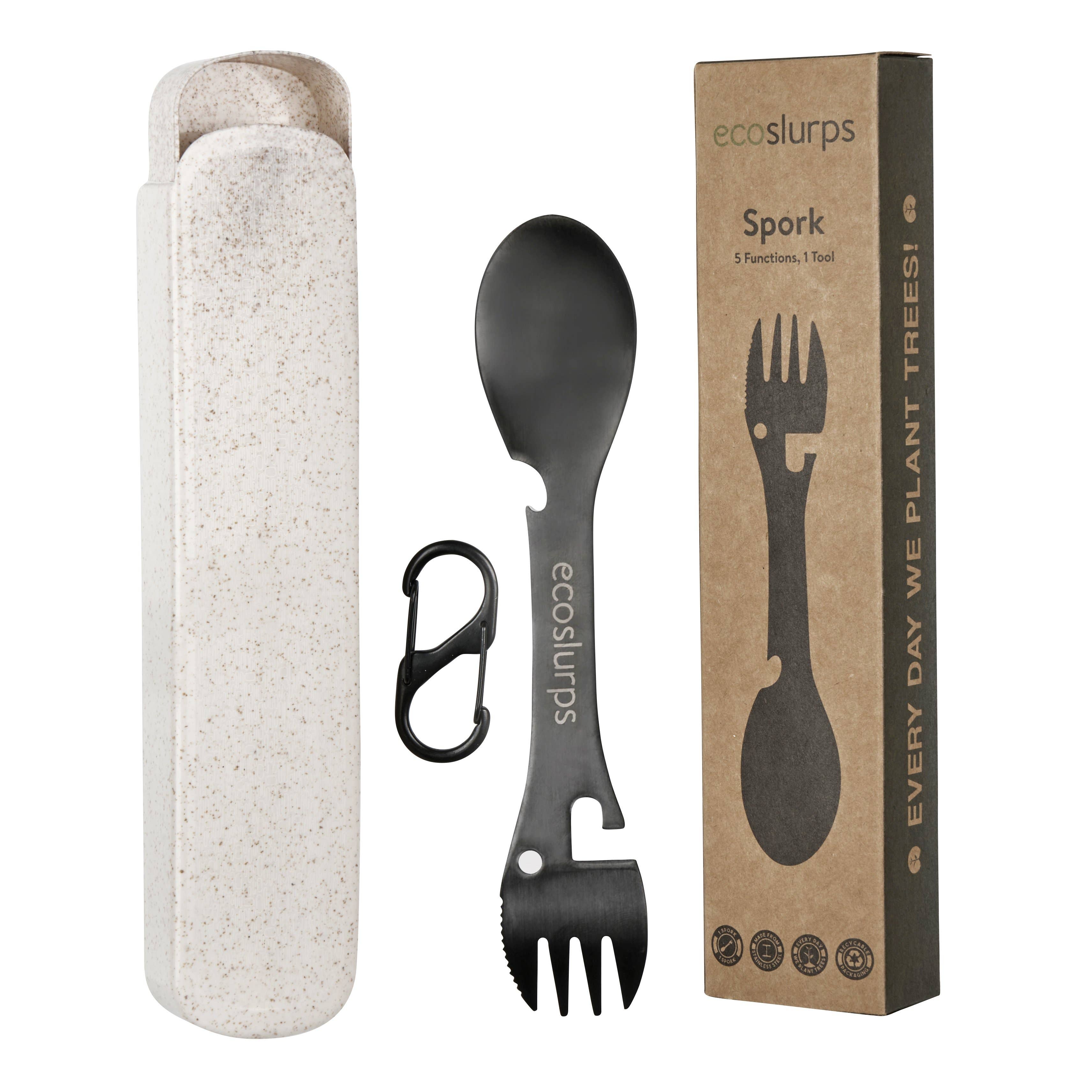 Black Spork Reusable Cutlery and Camping Cutlery Sets sporks for wholesale on Faire13