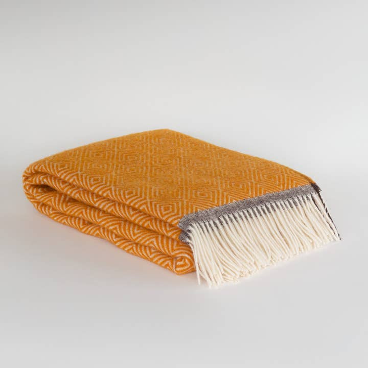 MoST - Wholesale Throw Blanket - Wool Throw Blanket VENEZIA Yellow3