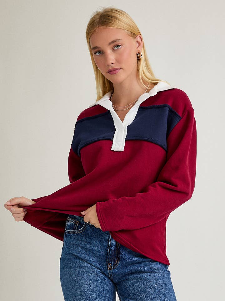 CHEMISE DE RUGBY À MANCHES LONGUES pour la vente par LE LIS