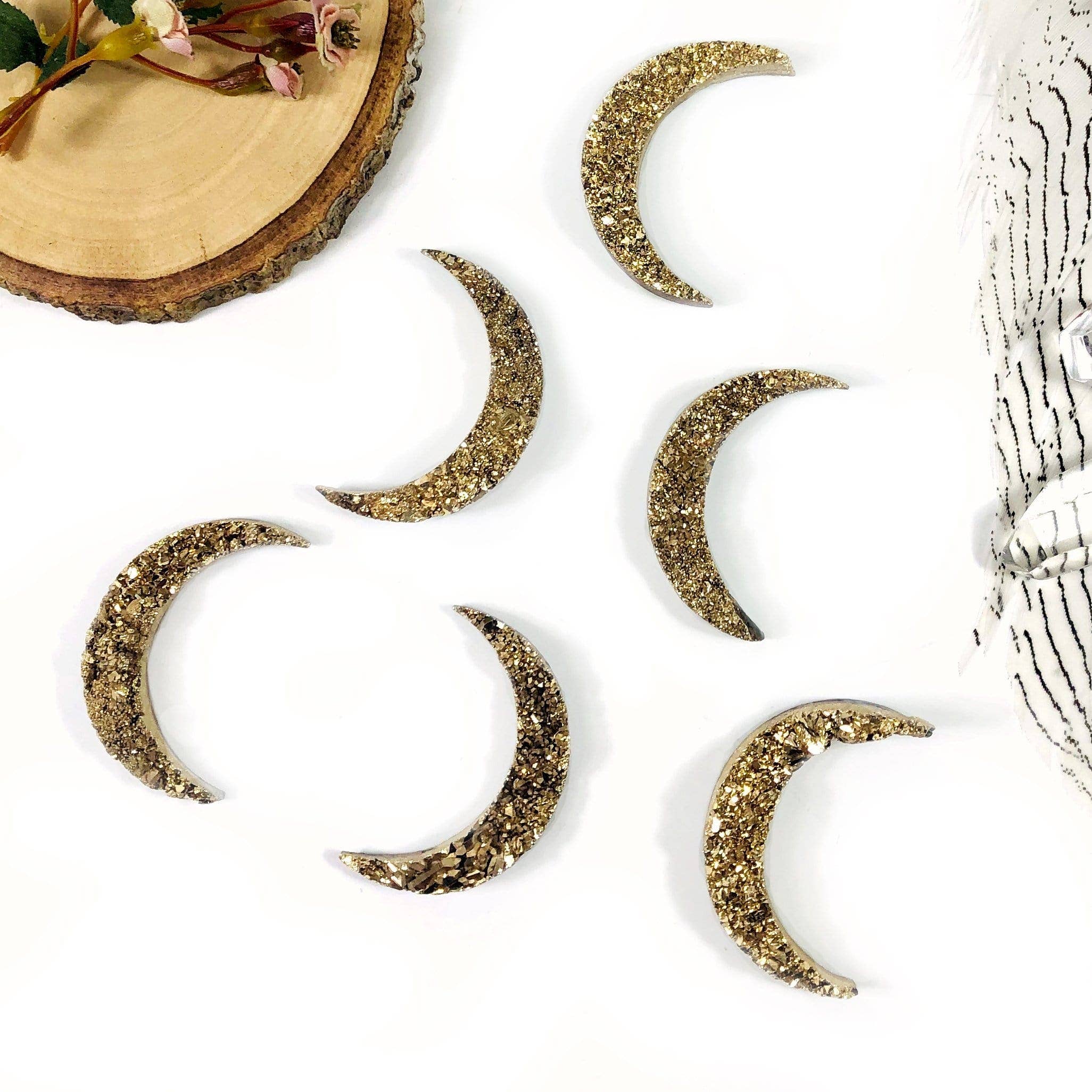 Rock Paradise - Wholesale Spiritual Stone/Crystal - Crystal Moon Titanium Druzy Moon Cabochon5