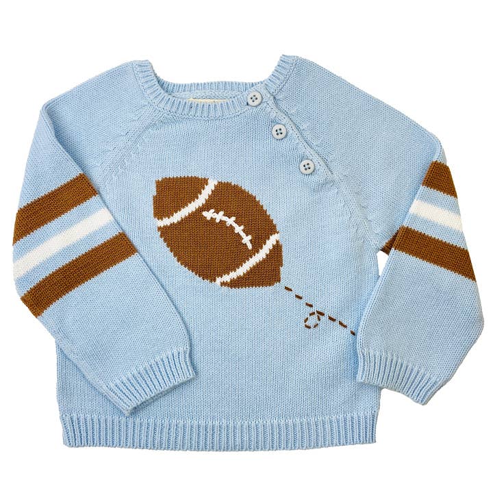 Football Knit Sweater for wholesale by Petit Ami & Zubels