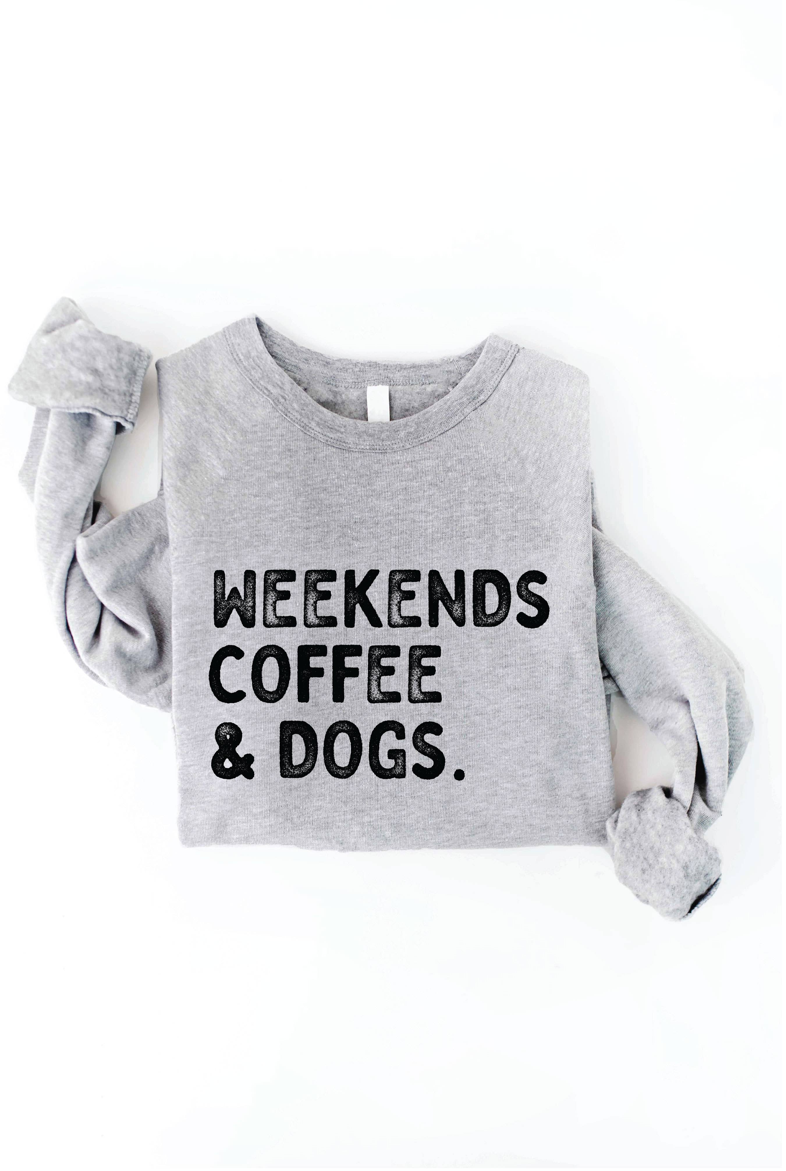 OAT COLLECTIVE - Venta al por mayor Sudadera estampada - Mujer - Sudadera estampada WEEKENDS COFFEE AND DOGS10