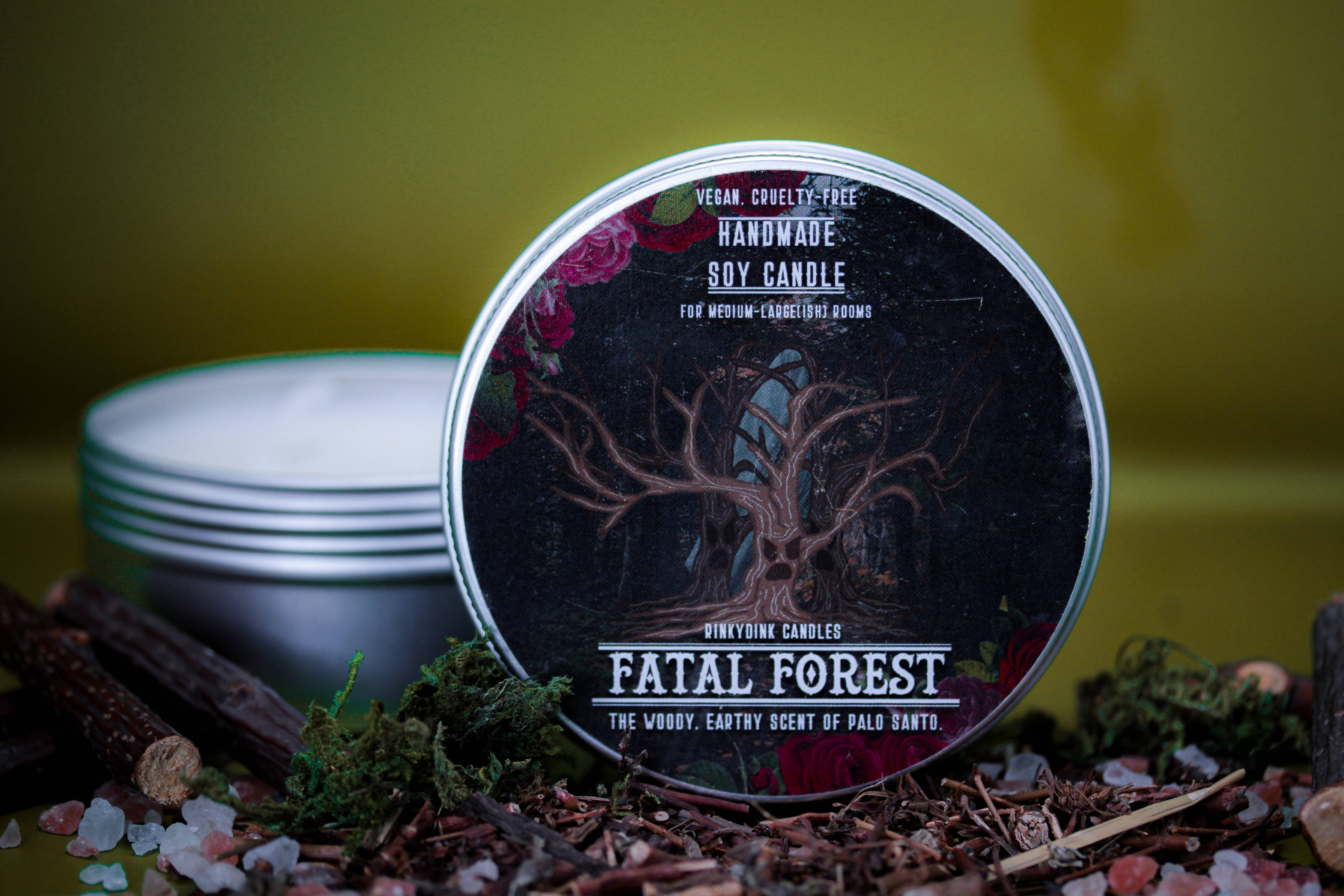 RinkyDink Candles – Velas de viagem por atacado – Vela Perfumada Artesanal Floresta Fatal de Halloween (VG)2