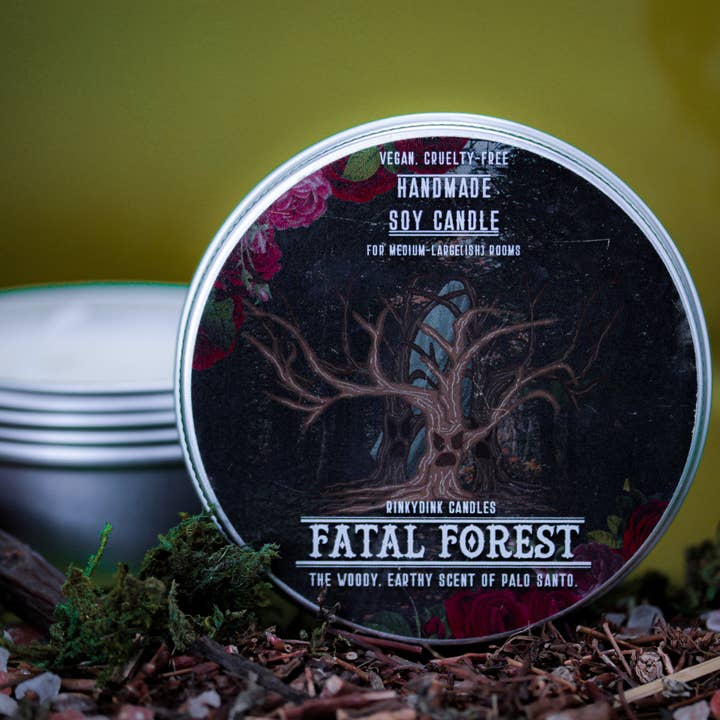 RinkyDink Candles – Velas de viagem por atacado – Vela Perfumada Artesanal Floresta Fatal de Halloween (VG)2