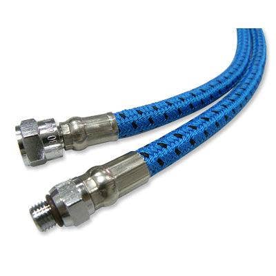 Scuba Choice 28" Low Pressure Nylon Braided Hose for 2nd Stage Reg and Octo, Blue for wholesale by Scuba Choice