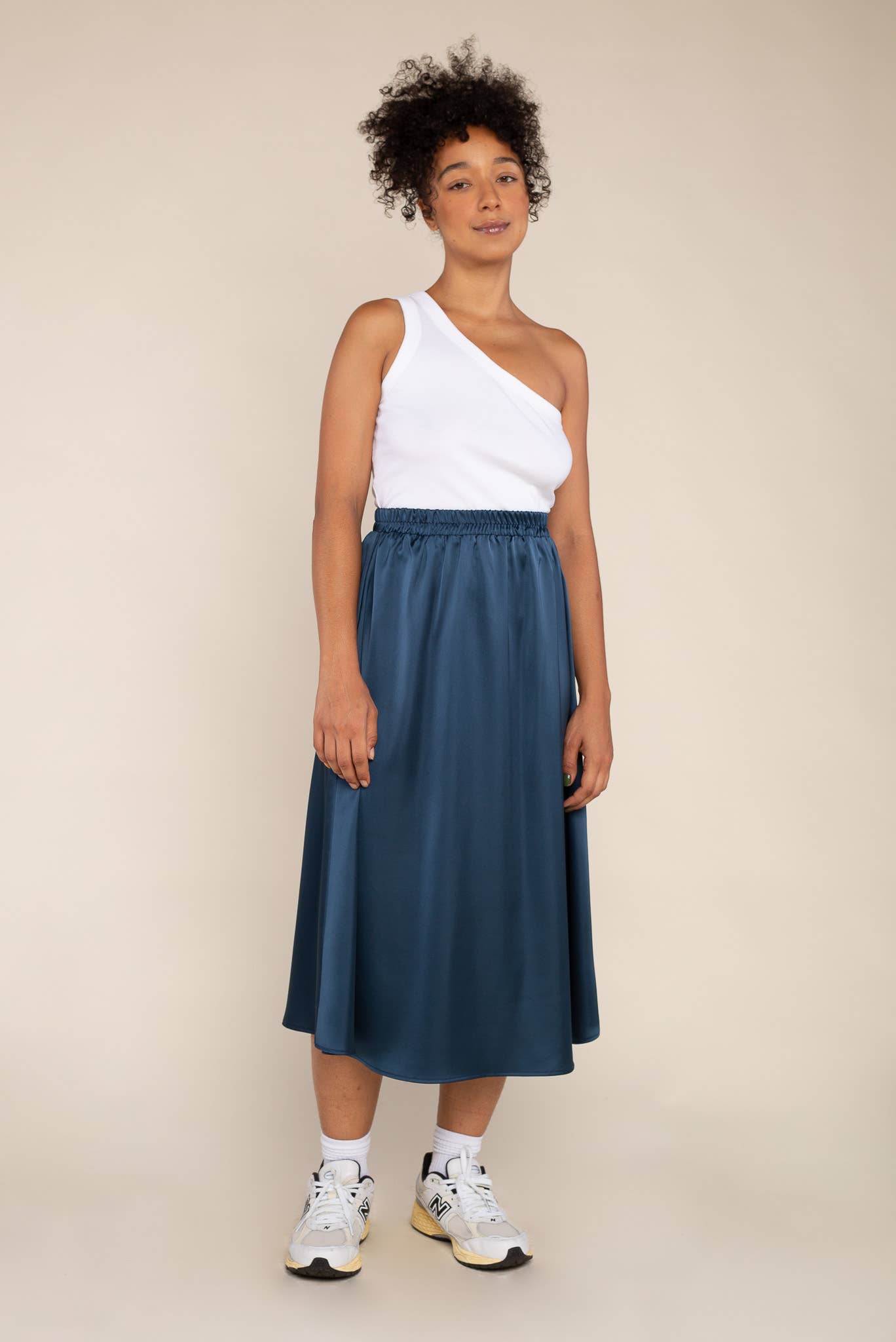 NLT - Wholesale Skirt - Women's - Satin Midi Skirt - Plus Size3