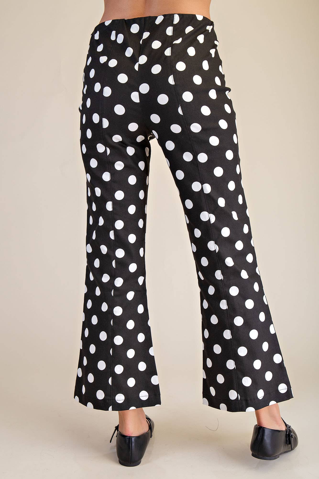 Glam - Wholesale Pants - Women's - Flare Crop Dot Pants8