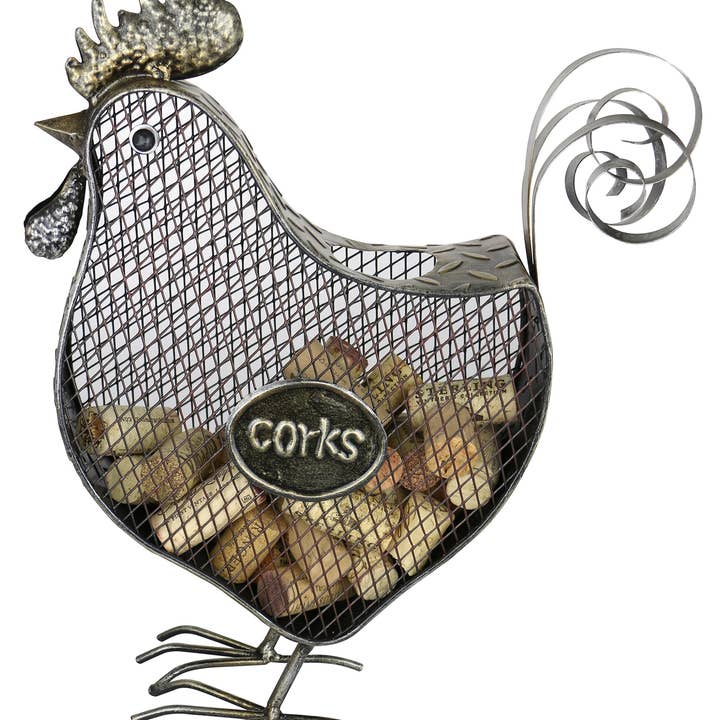 Three Star IM/EX Inc. - Wholesale Wine Cork Holder - 813 x 11 Rooster Cork Holder