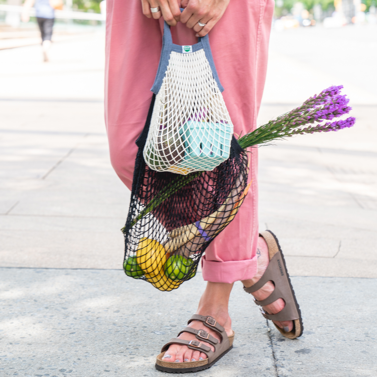 ECOBAGS – Großhandel Henkeltasche – Damen – Mini-Netztasche aus Bio-Baumwolle9