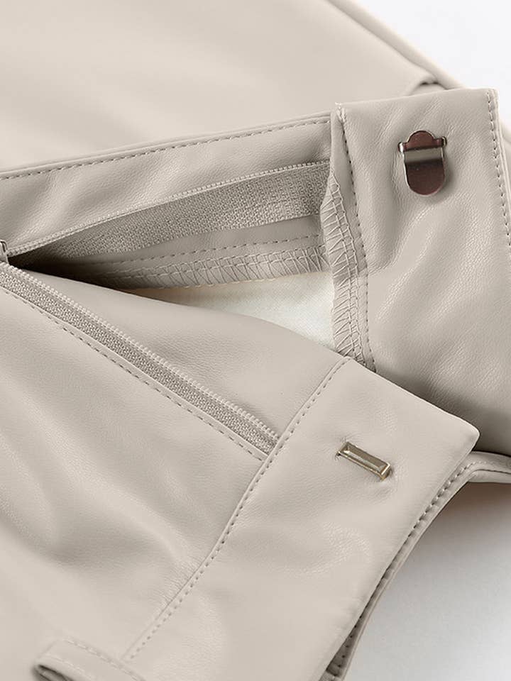 NINEXIS - Wholesale Skirt - Women's - CWBMS0250_VINTAGE PLUS VELVET PU LEATHER SLIT SKIRT7