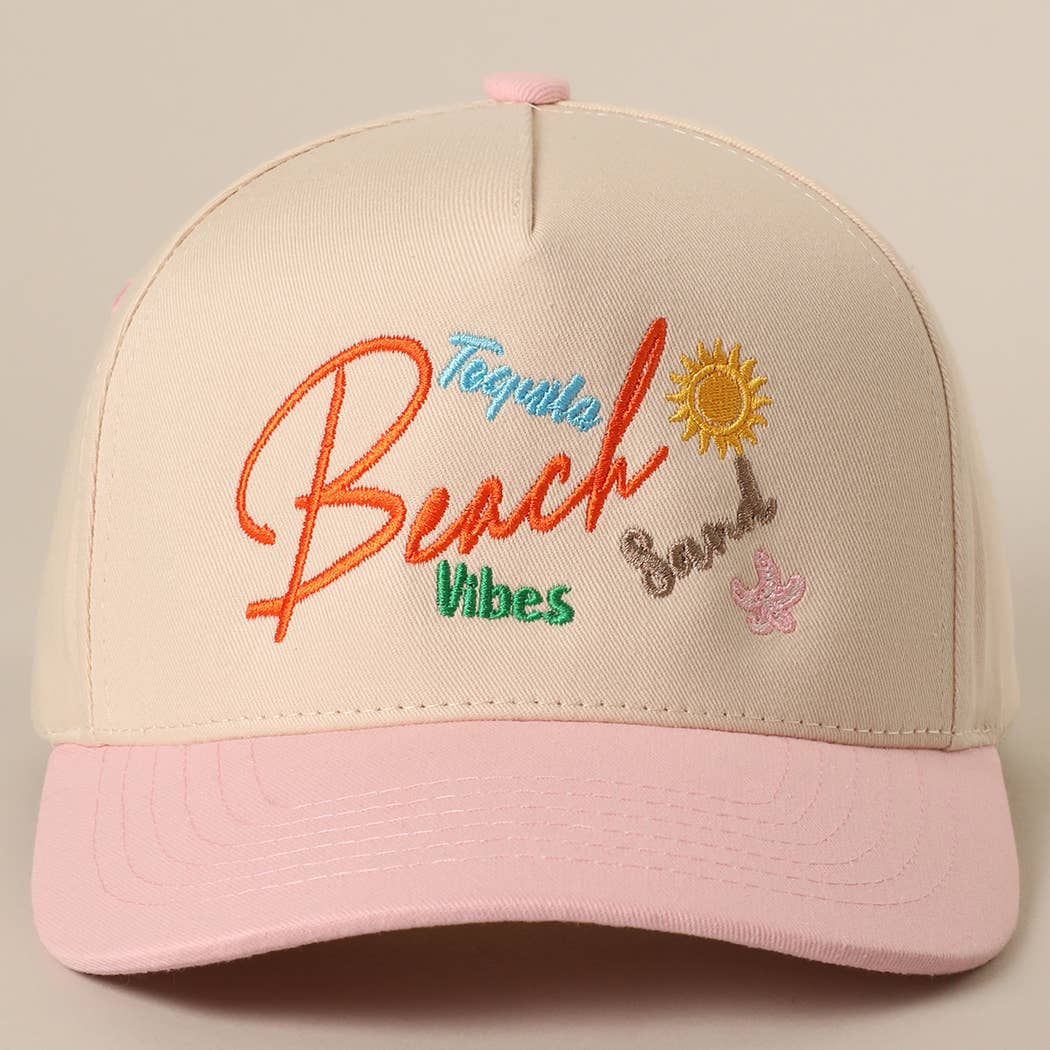 Fashion City - Wholesale Trucker Hat - Unisex - BEACH TEQUILA SAND VIBES Two-Tone Trucker Hat5