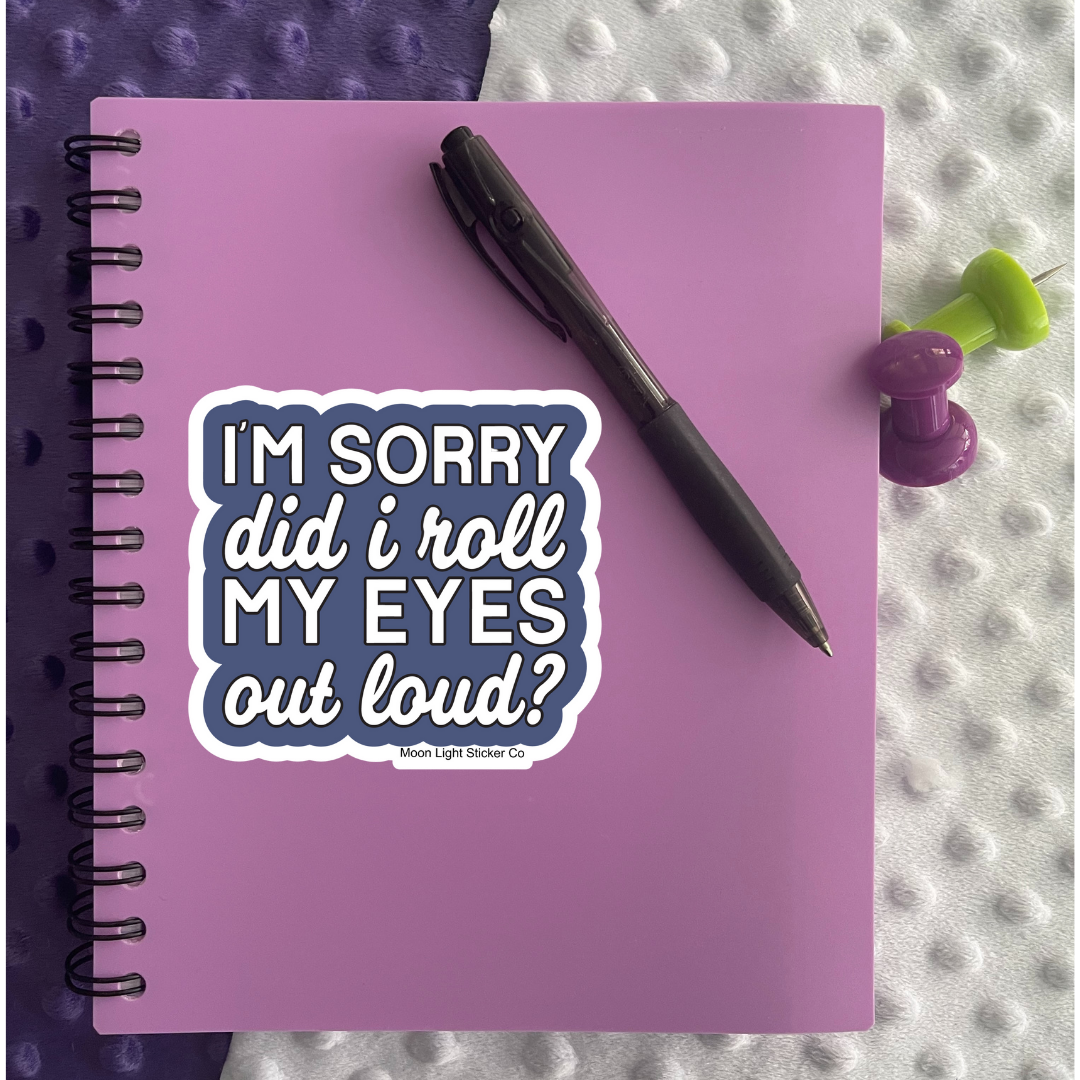 Moon Light Sticker Co - Vente Autocollant - Autocollant Eye Roll1